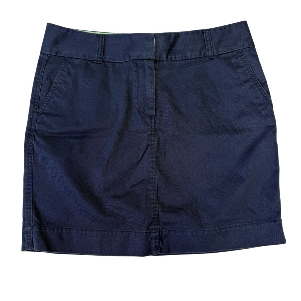 Vineyard Vines Women’s Blue Mini Skirt, Size 8, 100% Cotton